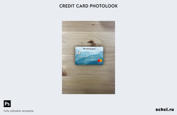 цифровая загрузка Великобритания Yorkshire Bank шаблон Mastercard Photolook спер